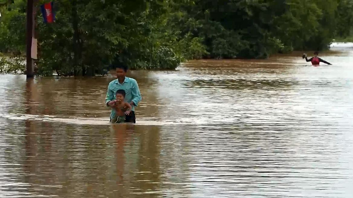 Les inondations au Cambodge